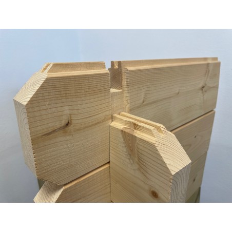 Veranda voor het huisje 6x2 m - Kleur transparant