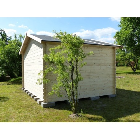 Tuinhuis Salzburg 400x300 cm | Enkele deur dicht | Onbehandeld