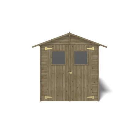 Houten tuinhuis 3.46 m² - 1.9x1.82 m - 12.5 mm - Geïmpregneerd