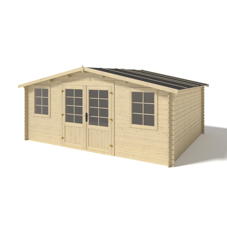 Houten tuinhuis 20 m² - 5x4 m - 28 mm