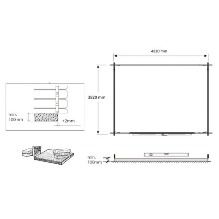 Tuinhuis Gotenburg 500x400 cm | 28mm | Onbehandeld