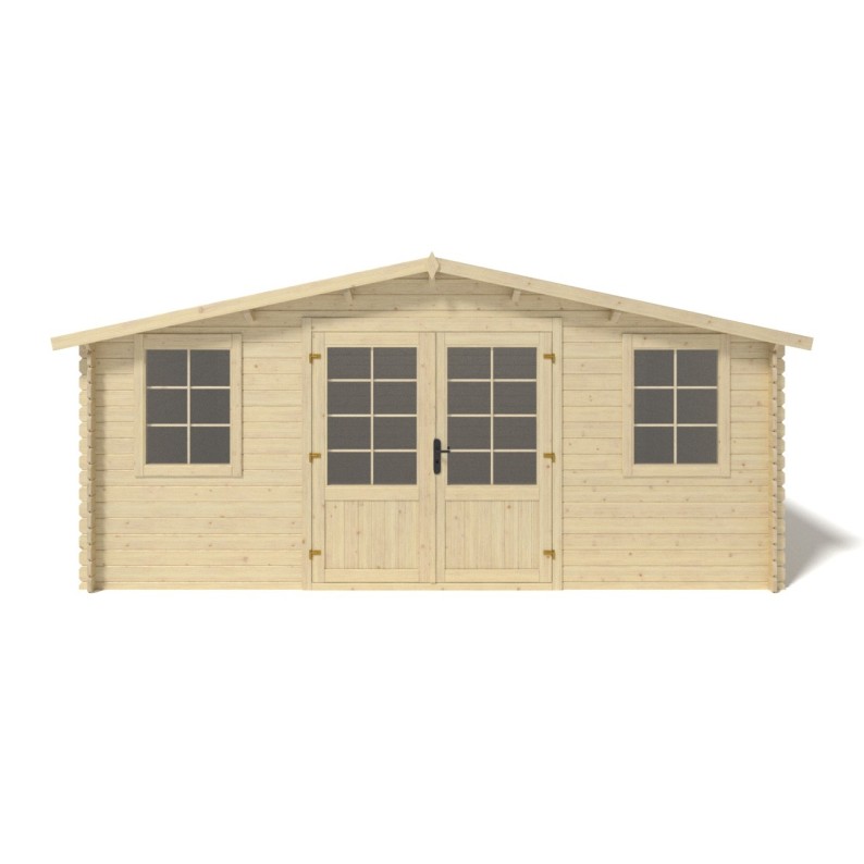 Tuinhuis Gotenburg 500x400 cm | 28mm | Onbehandeld