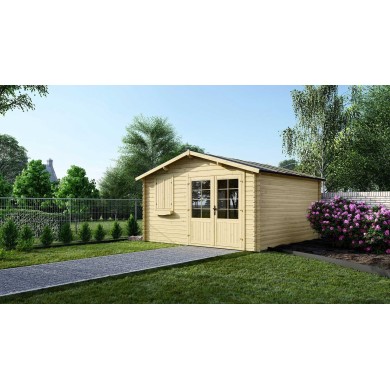 Houten tuinhuis 16 m² - 4x4 m - 28 mm
