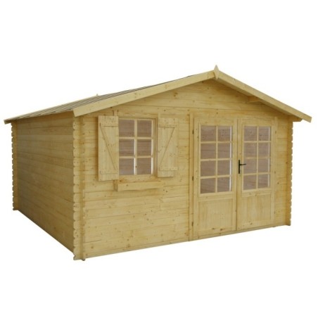 Houten tuinhuis 16 m² - 4x4 m - 28 mm