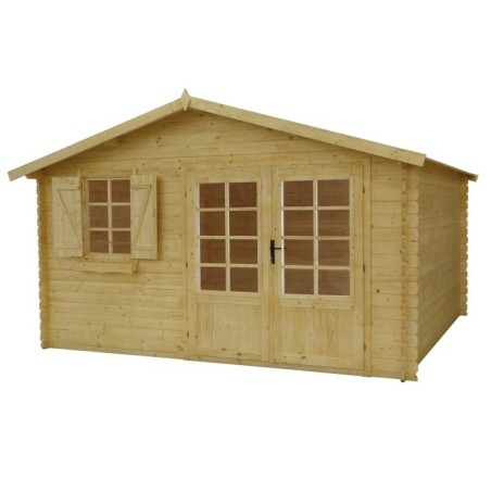 Houten tuinhuis 16 m² - 4x4 m - 28 mm