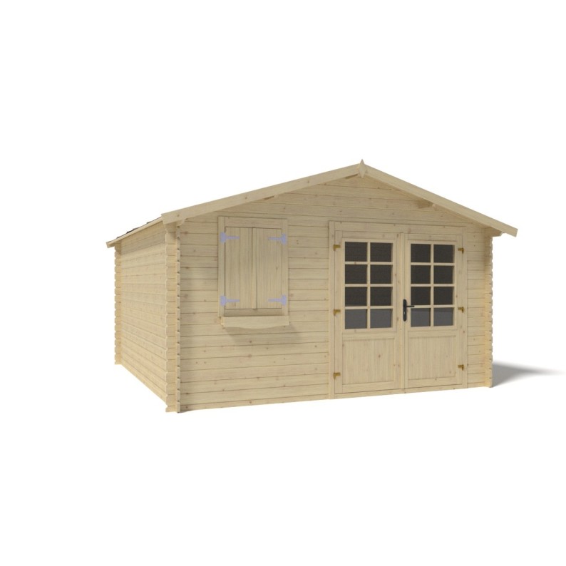Houten tuinhuis 16 m² - 4x4 m - 28 mm