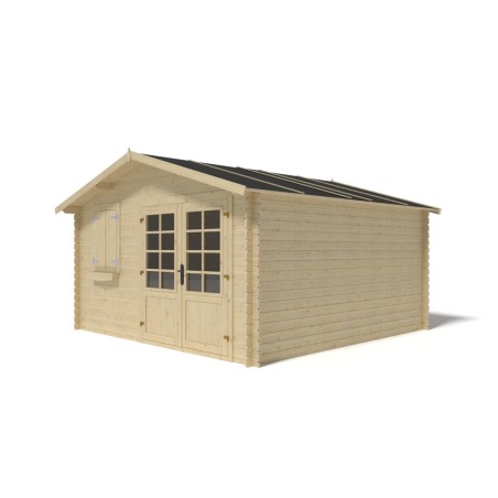 Houten tuinhuis 16 m² - 4x4 m - 28 mm