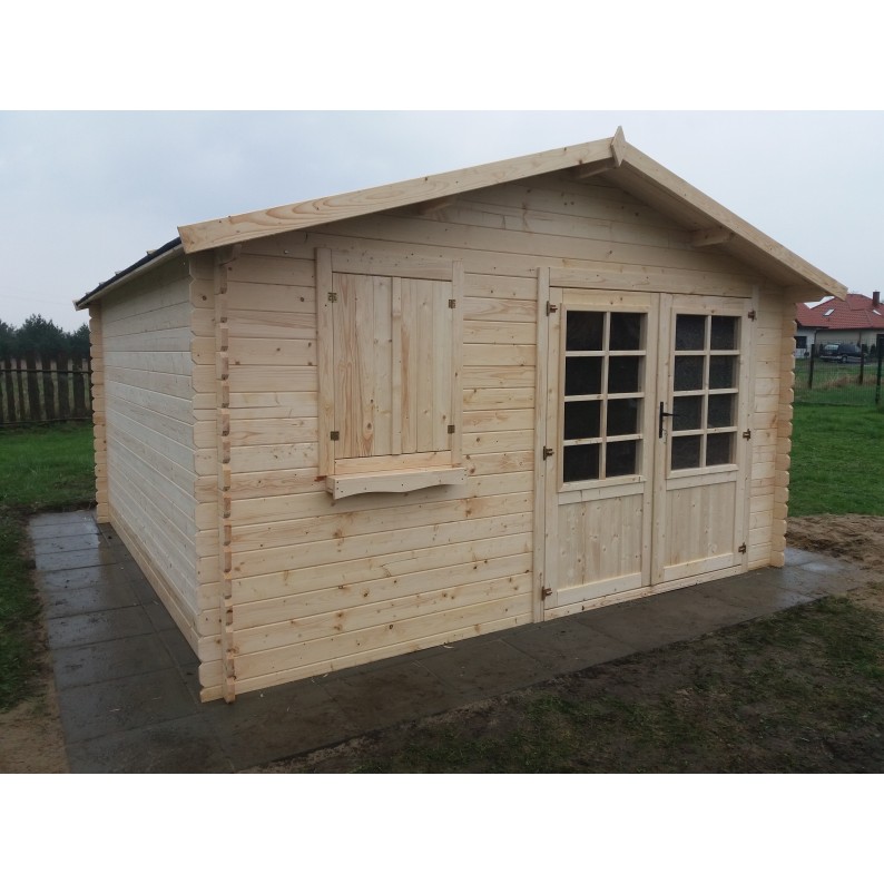 Houten tuinhuis 16 m² - 4x4 m - 28 mm