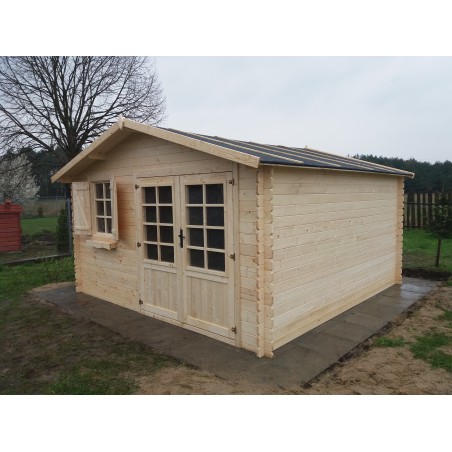 Houten tuinhuis 16 m² - 4x4 m - 28 mm
