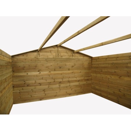 Houten tuinhuis 16 m² - 4x4 m - 28 mm