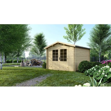 Houten tuinhuis 9 m² - 3x3 m - 28 mm