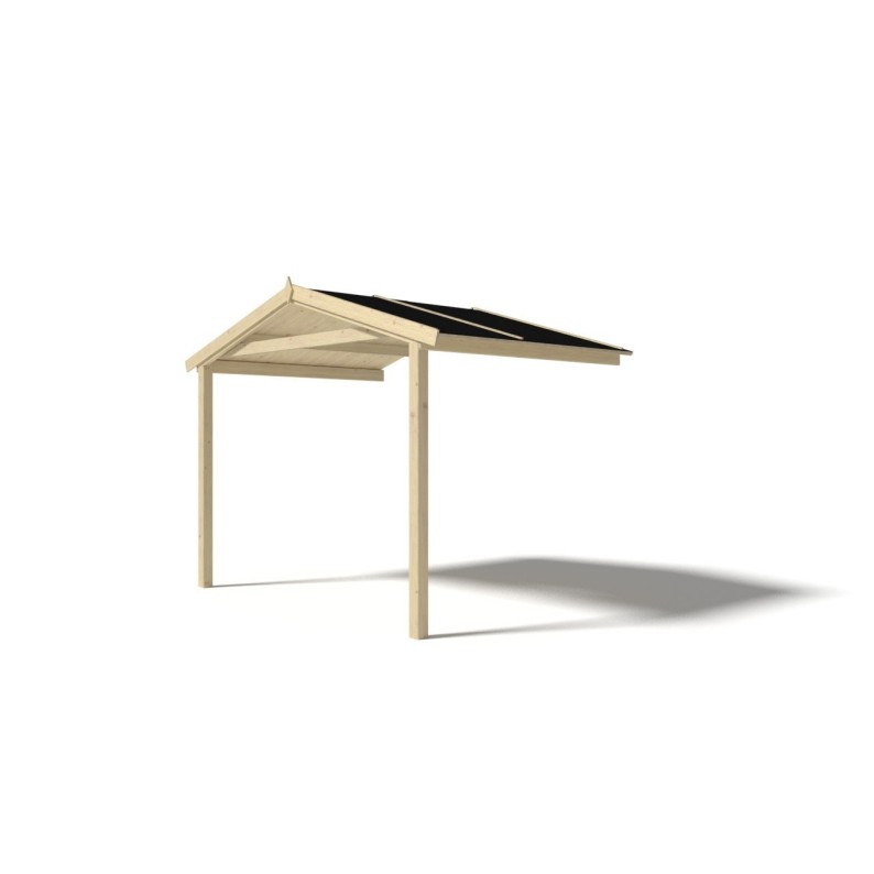 Overkapping voor de veranda of het terras van het huisje – 3x3 m