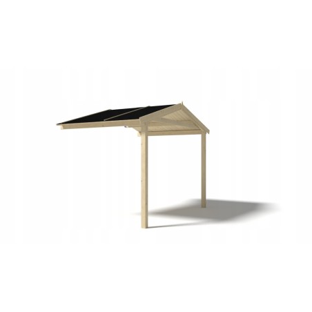 Overkapping voor de veranda of het terras van het huisje – 3x3 m