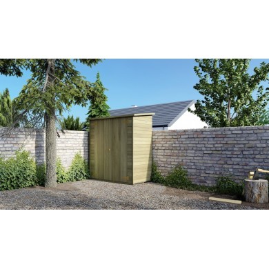 Tuingereedschapskast 1.66x0.82 m H.1.86 – met vloer en achterwand – Geïmpregneerd