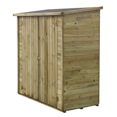 Tuingereedschapskast 1.66x0.82 m H.1.86 – met vloer en achterwand – Geïmpregneerd