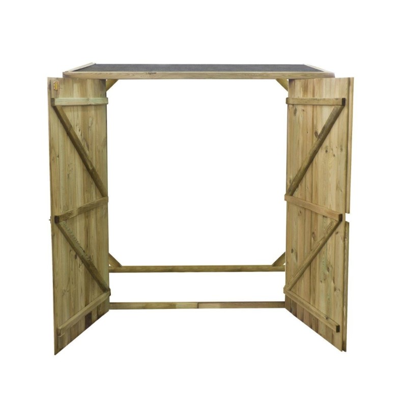 Tuingereedschapskast 1.66x0.82 m H.1.86