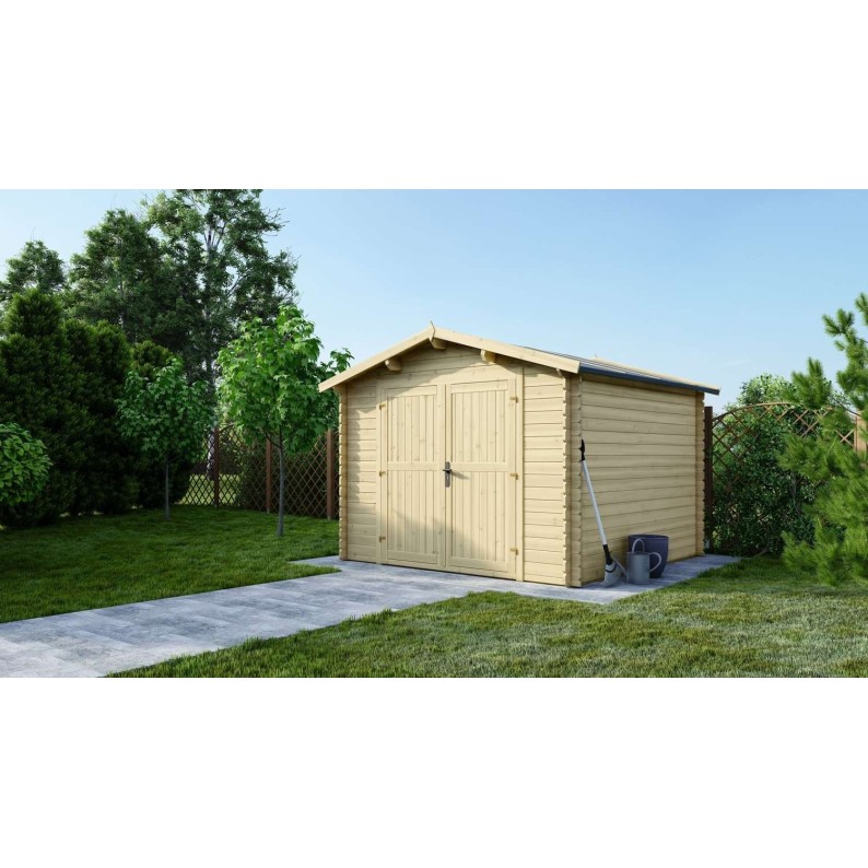 Houten tuinhuis 9 m² - 3x3 m - 28 mm