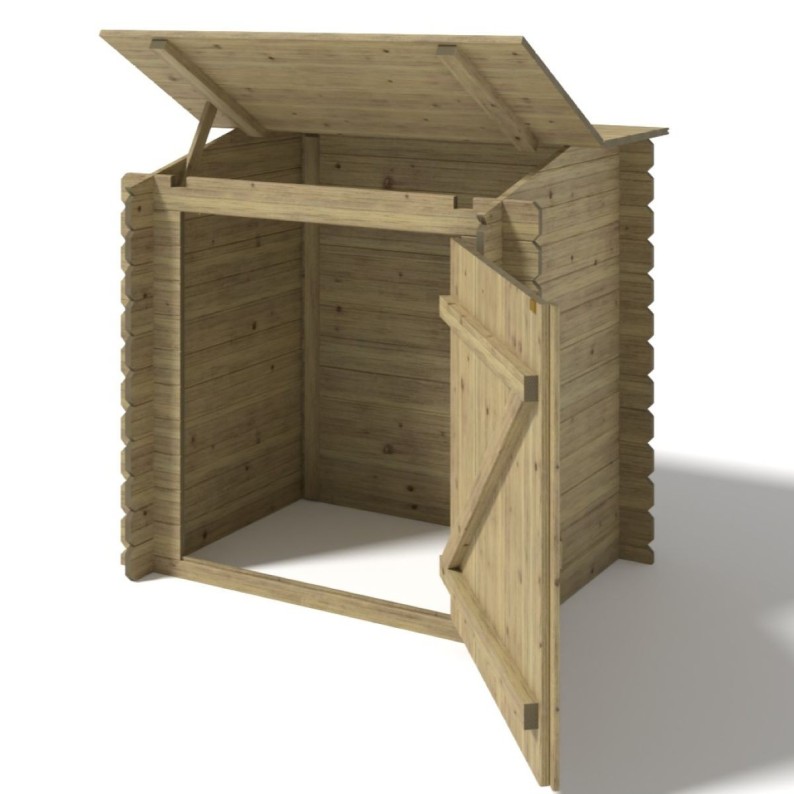 Tuinkast voor zwembadapparatuur 1.2x0.89 m H.1.13 m - Geïmpregneerd