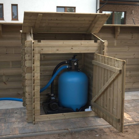 Tuinkast voor zwembadapparatuur 1.2x0.89 m H.1.13 m - Geïmpregneerd