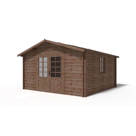 Houten tuinhuis 15.2 m² - 3.9x3.9 m - 34 mm - Geïmpregneerd
