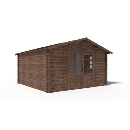 Houten tuinhuis 15.2 m² - 3.9x3.9 m - 34 mm - Geïmpregneerd