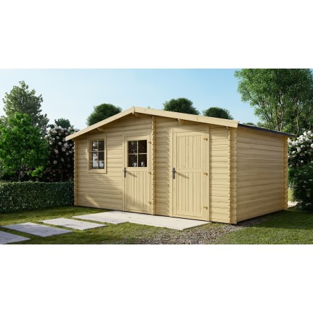 Houten tuinhuis 15 m² - 5x3 m - 28 mm