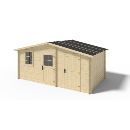 Houten tuinhuis 15 m² - 5x3 m - 28 mm