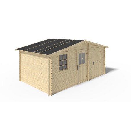 Houten tuinhuis 15 m² - 5x3 m - 28 mm