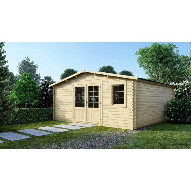 Houten tuinhuis 25 m² - 5x5 m - 28 mm