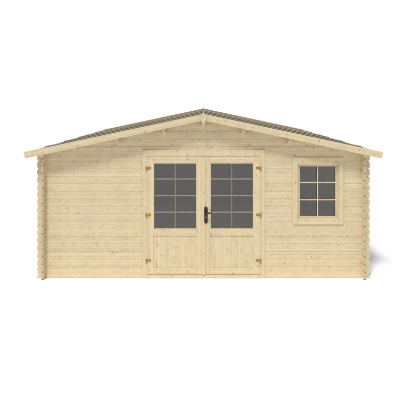 Houten tuinhuis 25 m² - 5x5 m - 28 mm