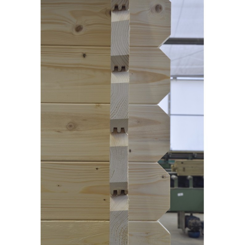 Houten tuinhuis 16 m² - 4x4 m - 40 mm