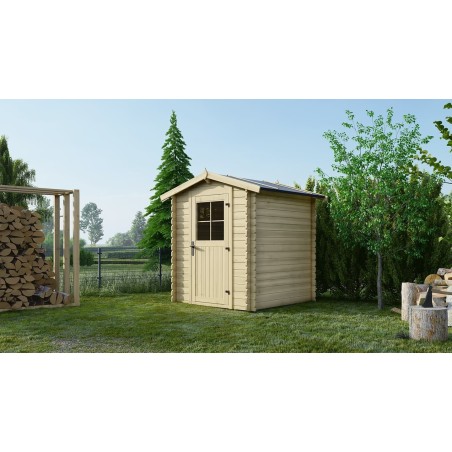Houten tuinhuis 3.61 m² - 1.9x1.9 m - 28 mm