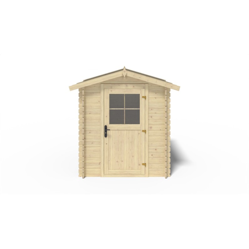 Houten tuinhuis 3.61 m² - 1.9x1.9 m - 28 mm