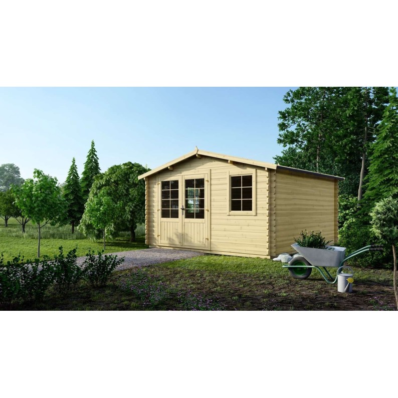 Tuinhuis Bonn 400 x 400 cm | 40mm | Onbehandeld