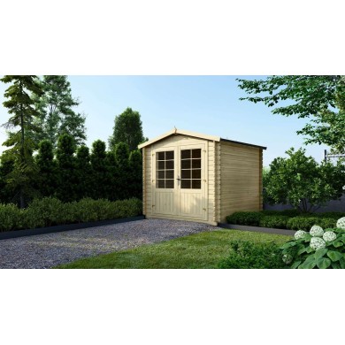 Houten tuinhuis 6.25 m² - 2.5x2.5 m - 28 mm