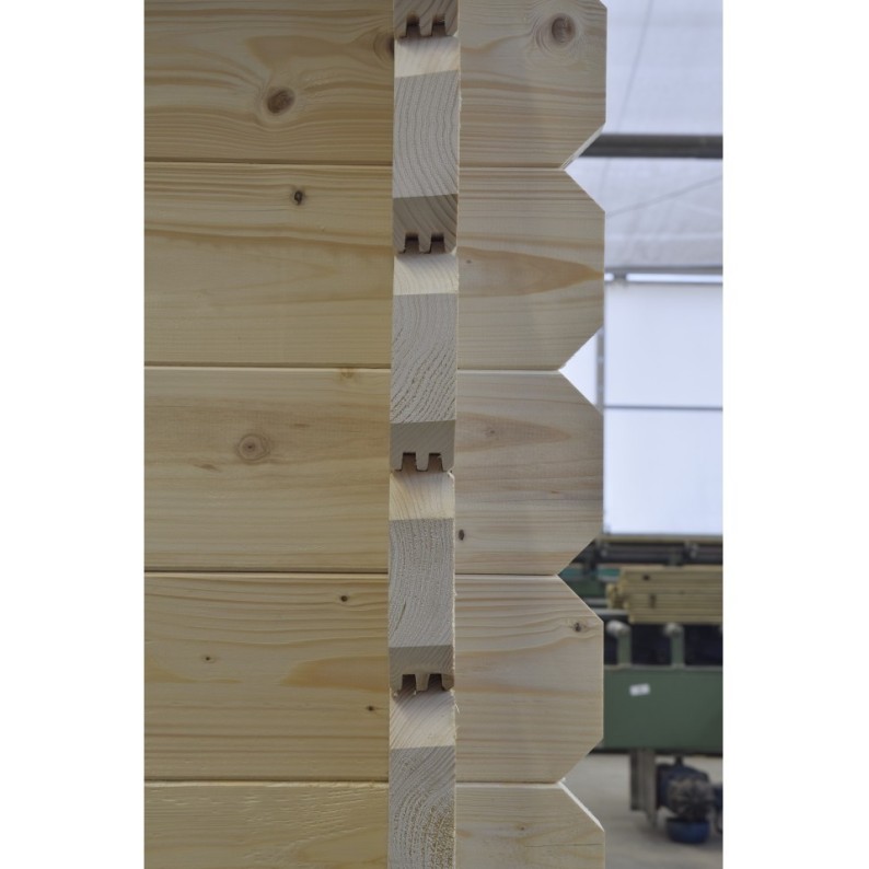 Tuinhuis Bonn 400 x 400 cm | 40mm | Onbehandeld
