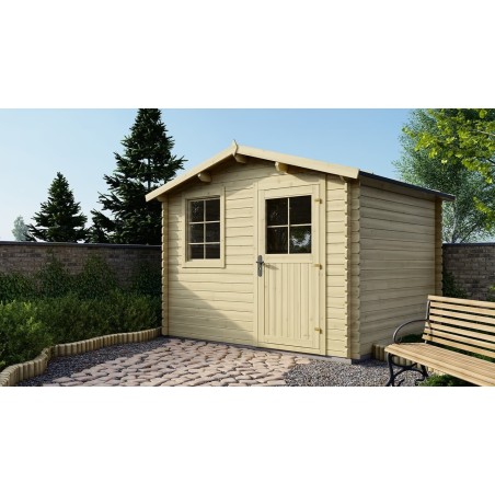 Tuinhuis Wolfsburg 300x250 cm | 28mm | Onbehandeld
