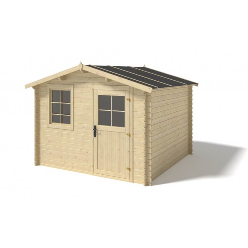 Tuinhuis Wolfsburg 300x250 cm | 28mm | Onbehandeld