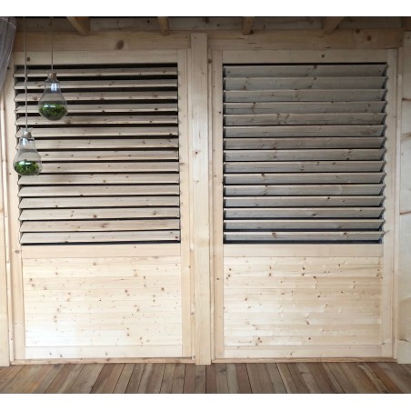 Houten schutting / lamellenpaneel – set – groen geïmpregneerd