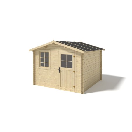 Houten tuinhuis - 3x2.5 m - 16.5 m² met terras