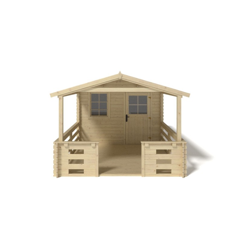 Houten tuinhuis - 3x2 m - 15 m² met terras