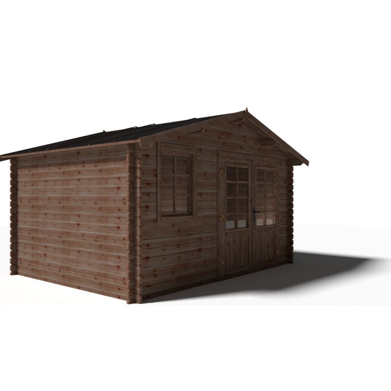 Houten tuinhuis 11.7 m² - 3.9x3 m - 34 mm - Geïmpregneerd