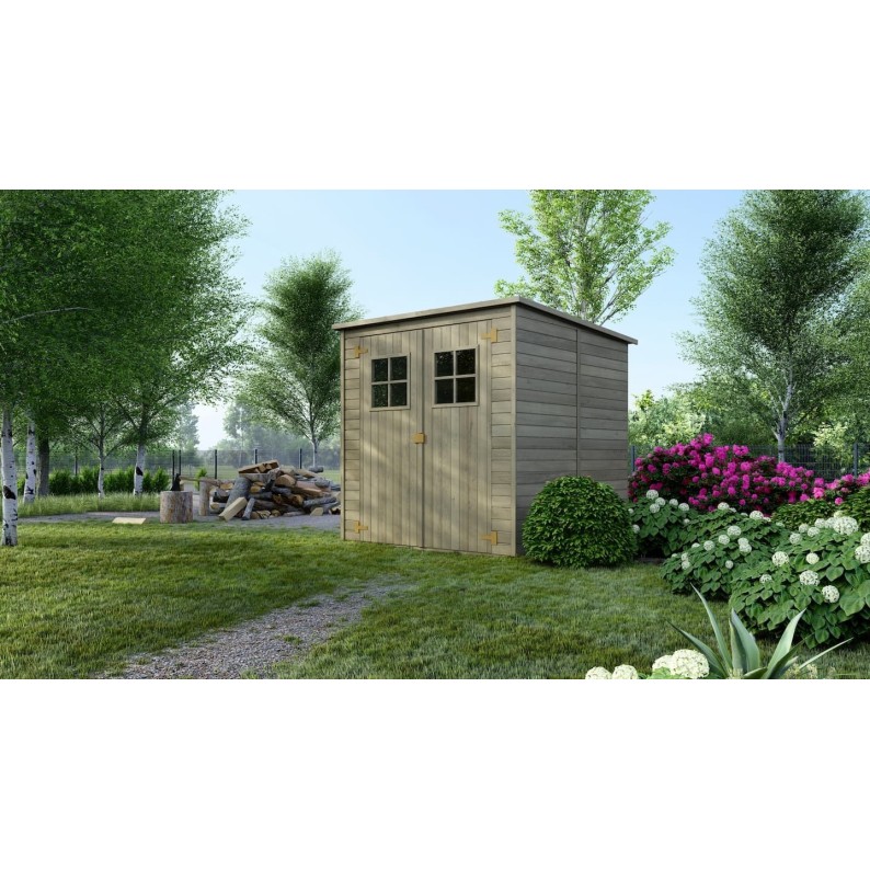 Houten tuinhuis 3.42 m² - 1.9x1.8 m - 12.5 mm - Geïmpregneerd