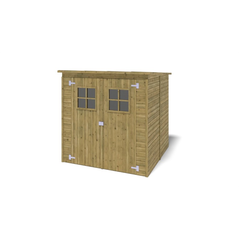 Houten tuinhuis 3.42 m² - 1.9x1.8 m - 12.5 mm - Geïmpregneerd