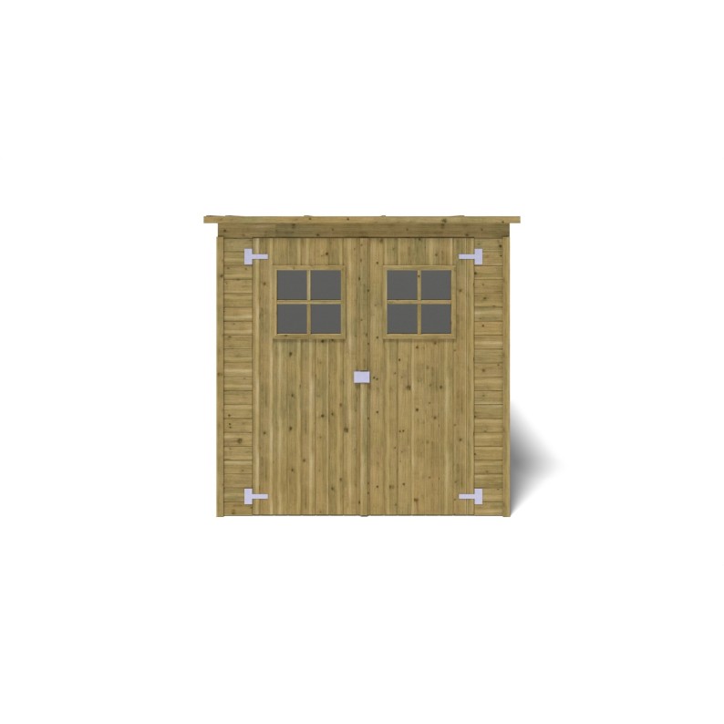 Houten tuinhuis 3.42 m² - 1.9x1.8 m - 12.5 mm - Geïmpregneerd