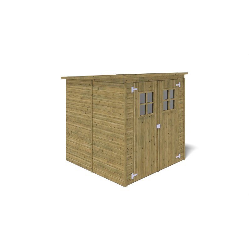 Houten tuinhuis 3.42 m² - 1.9x1.8 m - 12.5 mm - Geïmpregneerd