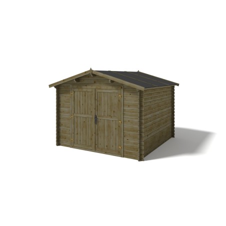 Houten tuinhuis 9 m² - 3x3 m - 28 mm - Geïmpregneerd
