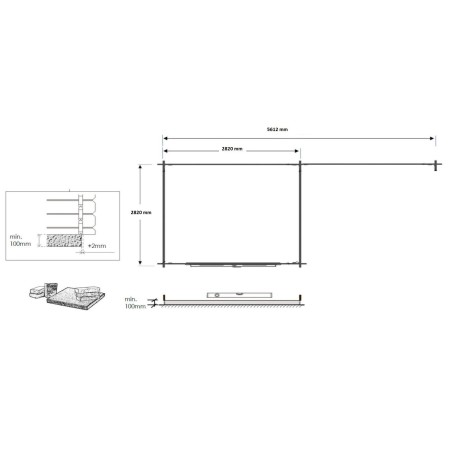 Houten tuinhuis 17.4 m² - 5.79x3 m - 28 mm
