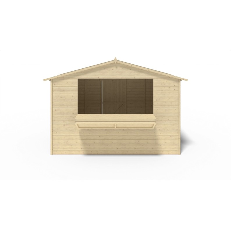 Kiosk, kraam, handelshuis 5.72 m² – 3.11x1.84 m – 19 mm