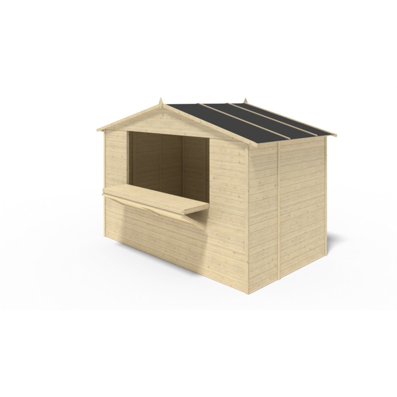 Kiosk, kraam, handelshuis 5.72 m² – 3.11x1.84 m – 19 mm